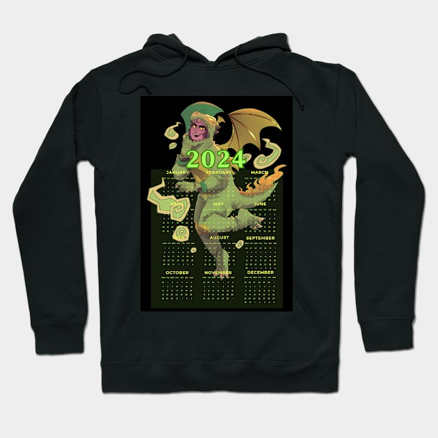 Health Jess 2024 New Year Green Earth Dragon Hoodie by WiliamGlowing